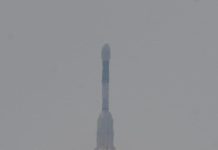 the Geosynchronous Satellite Launch Vehicle (GSLV) at the Satish Dhawan Space Centre